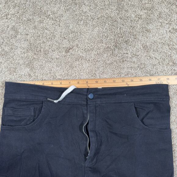 Roucha Women's Size CC (10-14) Black New Pal Denim Cinch Waist Crop Pants - Picture 6 of 11